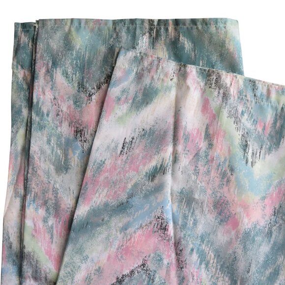 Vintage Pastel Abstract Fabric Shower Curtain 70s/80s Chevron Design Polyester - Picture 5 of 8
